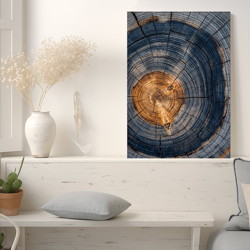 «Blue and Brown», H 24 po x l 18 po