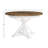 Eliora 63 " Extendable Pine Round and Oval Solid Wood Top with Solid Wood Base Dining Table