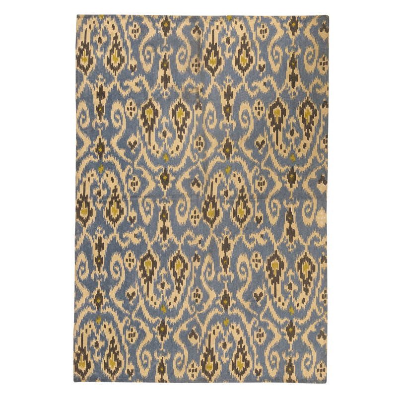 Flatweave Wool Ikat Indoor Rug