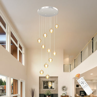 Lustre en cristal haut de gamme 12 lumières DEL Herrin