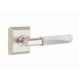 Select Round Privacy (Bed & Bath) Door Lever with Square Rosette