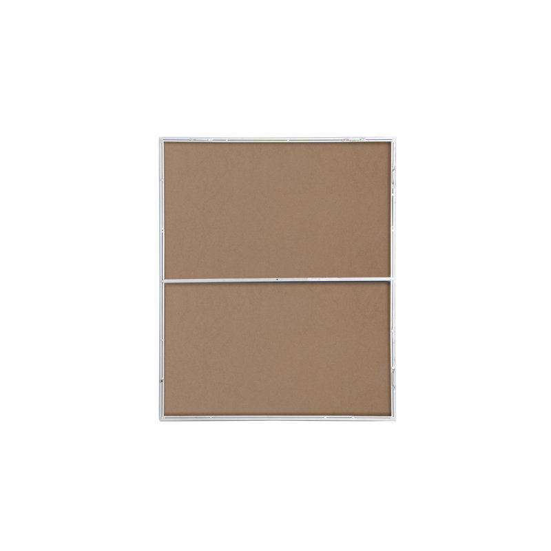 Sabine Metal Rectangle Wall Mirror, 36" x 30", Silver