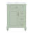 24 Inch Bathroom Vanity With Sink, Green Freestanding Vanity Cabinet With Flip-Out Drawer, 3 Drawers & Storage Cabinet, Wood & MDF, Ceramic Sink Top-111039939