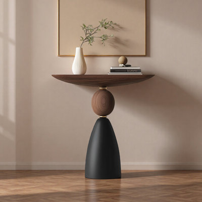 Minimalist Semi-Circle Console Table