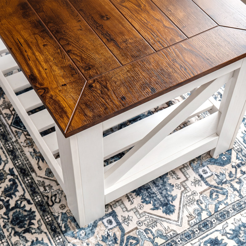 Table basse Farmhouse, Blanc