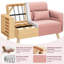  Modern Fabric Sofa Couch 2 Seater Sofa  Upholstered Loveseat-1344302229