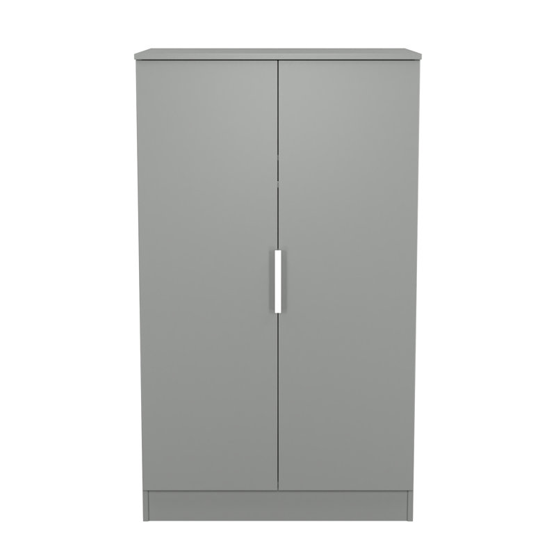 Biernat Manufactured Wood Wardrobe, Uniform Grey/Dusk Grey