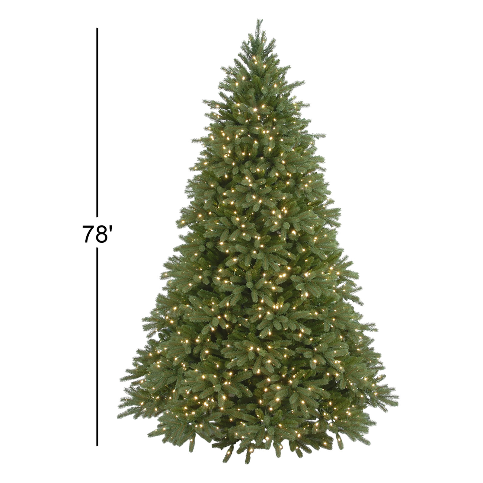 Pre-Lit Fir Christmas Tree, 8'