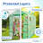 Deluxe Walk-In Greenhouse with 2 Tiers and 8 Shelves - Green Cover-102671707