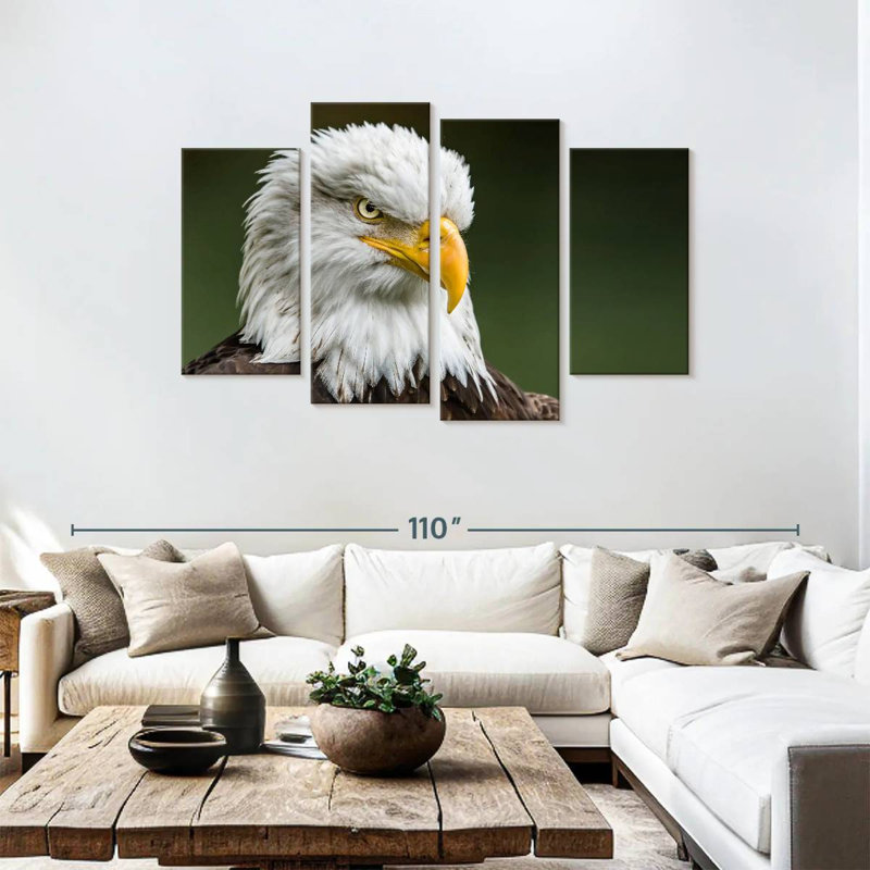 Brampt Bald Eagle Stare, 48" H x 75" W