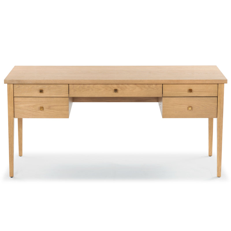 Bureau en bois 5 tiroirs Celina Makala