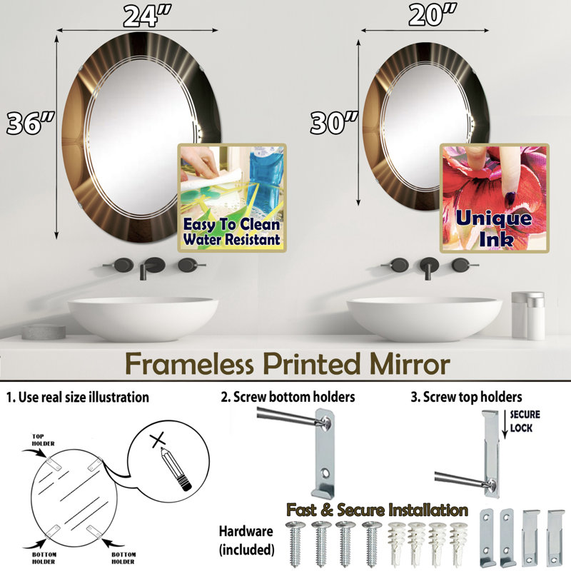 Miroir Gorney, 30 po x 20 po