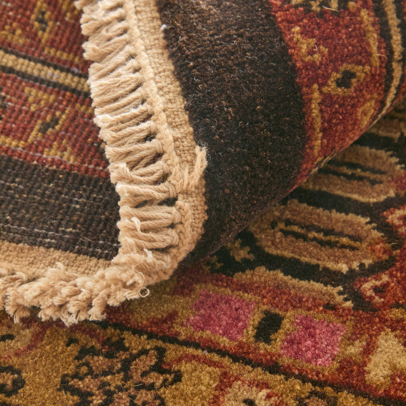 Tapis ikat Namche, Rouge, Rectangle 5 pi 6 po x 8 pi 6 po