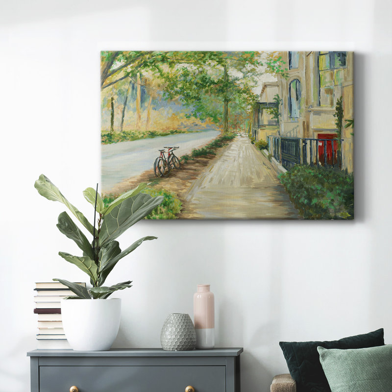 Sunny Side of the Street-Gallery Wrapped Canvas, H 8 po x l 12 po