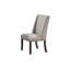 Chaises d'appoint traditionnelles 2Pc rembourrées à oreilles avec finition chêne