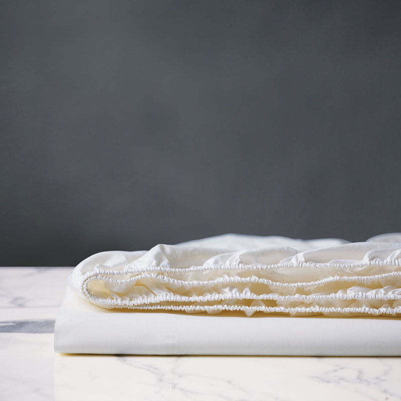 Drap-housse en percale de coton de qualité égyptienne à densité de tissage 200 fils Nicola