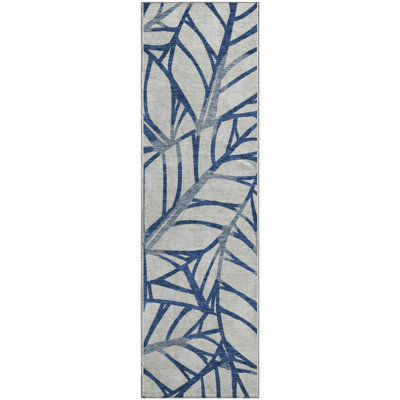 Premium Machine Washable Lisse Navy Rug
