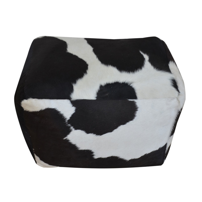 Kaileena Leather Pouf