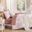 Ensemble de couette fleurie pour lit queen, parure de lit à fleurs roses, ensemble de lit fleuri vintage doux, couette légère toutes saisons-133774719-133774720