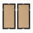 Natural Capiz With Gold Foil 2-Piece Shadowbox Wall Decor Set, Capiz Shells Shadowbox Set 