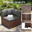 Chaise d'extérieur en osier avec coussins-1687671514