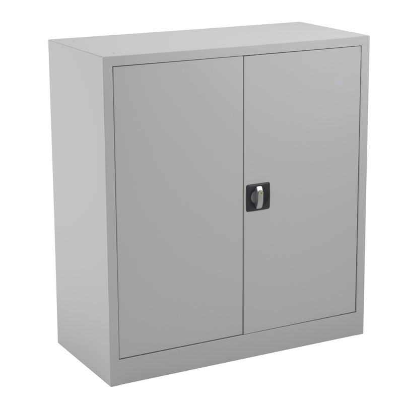 2 -Door 2 -Shelf, Grey