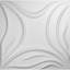 Panneau mural 3D 19,625 "x 19,625" en blanc (paquet de 10)