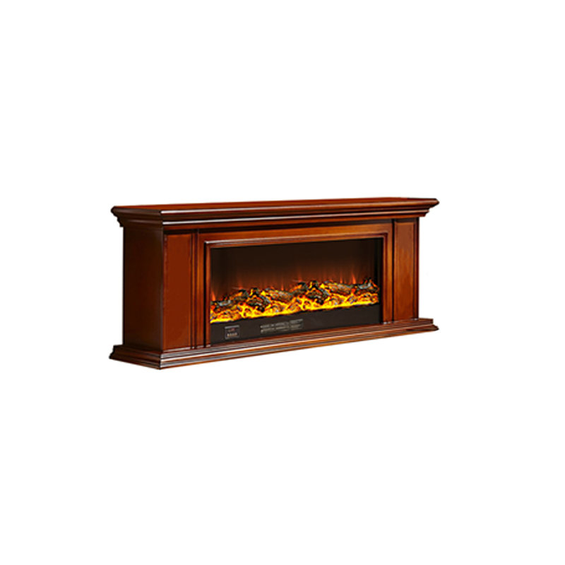 Meuble télé American Fireplace, Brun, 59.06"