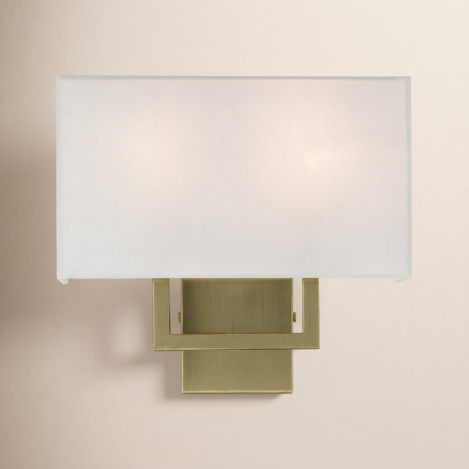 Willow 2-Light Dimmable Corner Sconce, 12" H x 16" W x 3.88" D, Antique Brass