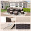 Hinesville 7 Piece Rattan Lounge Dining with Cushions-579922086