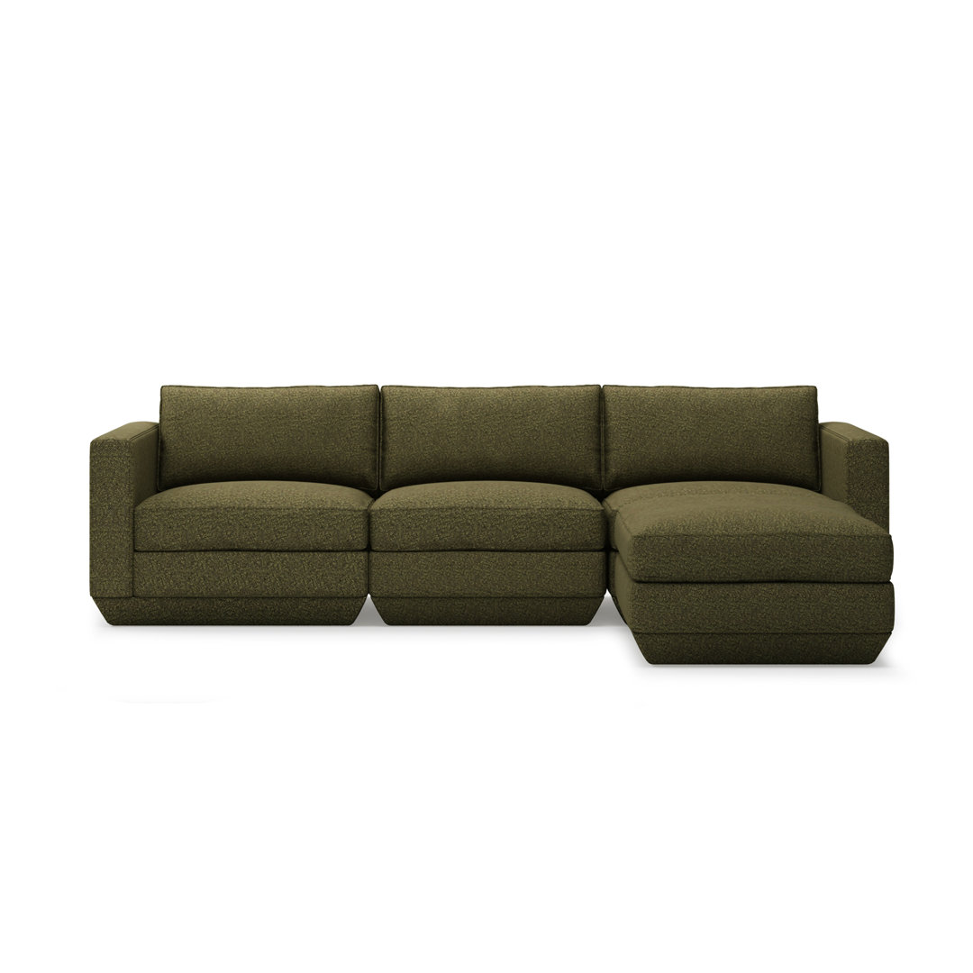 Podium Modular 4 PC Sectional Gus* Modern 