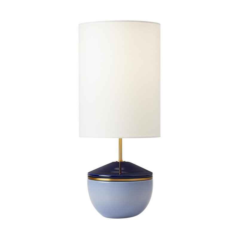 Cade Table Lamp, Polar Blue/Crystal Cobalt