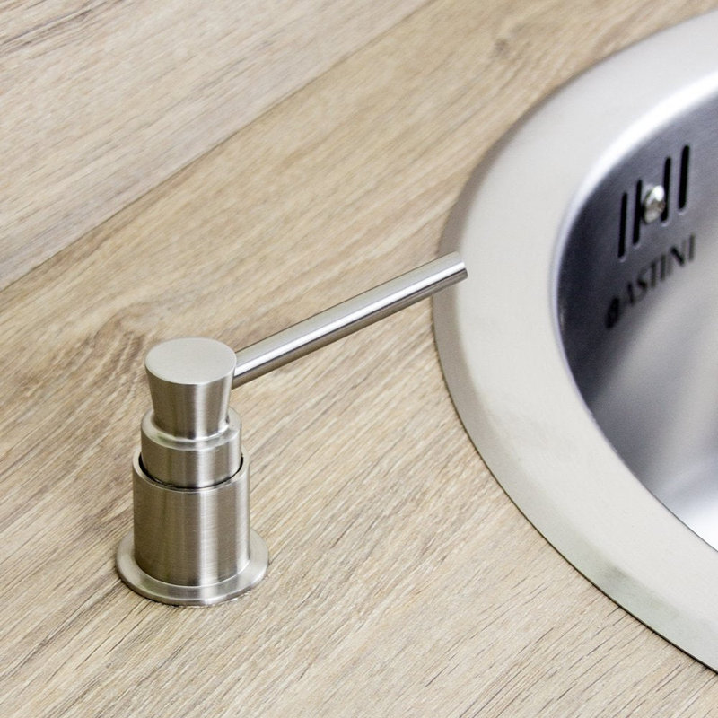 Brushed Steel 270Ml Integrated Kitchen Sink Soap Dispenser D46B47C6956E45BE8E1A6E3A92933CB7, Brushed Nickel