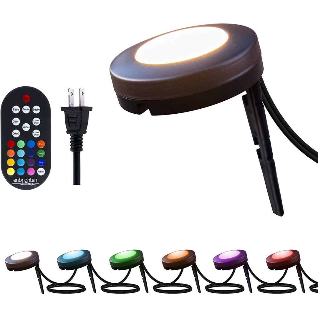 Bronze Plug-in Integrated LED Metal Pathway Light Enbrighten