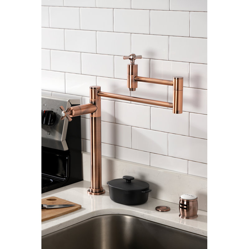 Robinet remplisseur Kingston, Cuivre antique