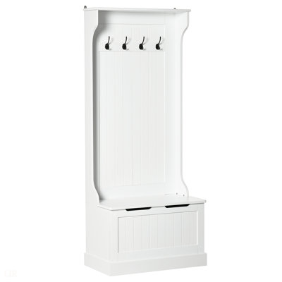 Arbre d'entrée polyvalent avec portemanteau, banc de rangement et dispositif anti-basculement pour des entrées sécuritaires et organisées
