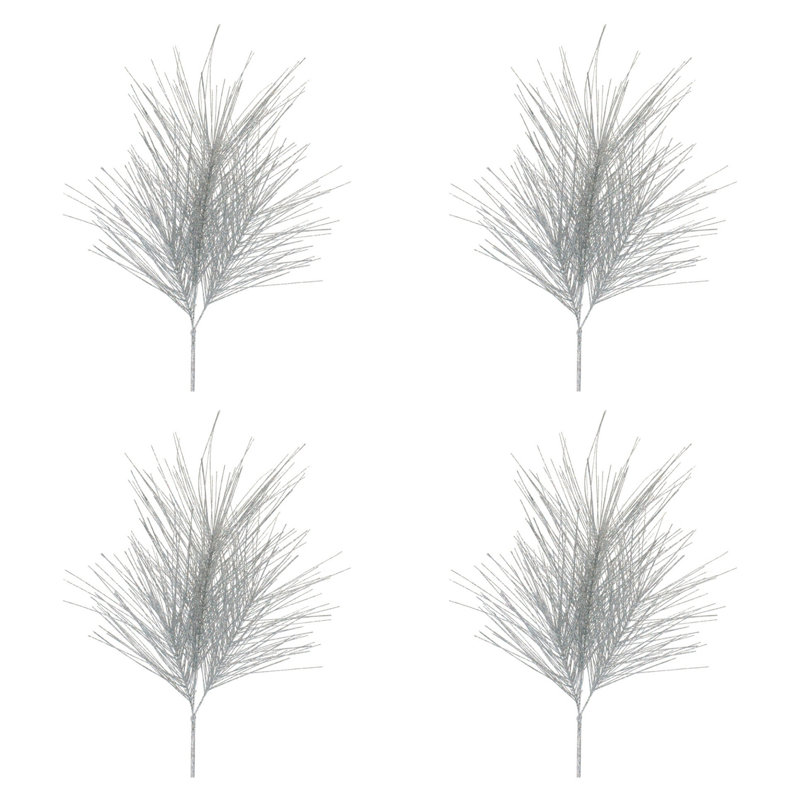 Glittered Pine Spray (Set of 4)