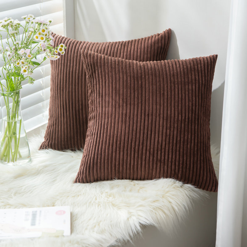 Alhakim Square Scatter Cushion Cover, Brown
