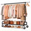 190 cm Rolling Clothes Rack-1726339201