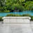 Lockland Keera White Armless Outdoor Sofa