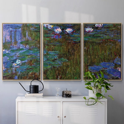 3 nymphéas, 3 pièces