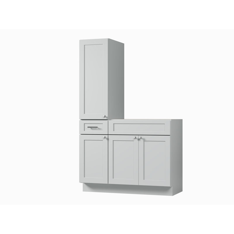 Meuble-lavabo simple 45 po Disar, Gris