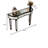 Voss 47" Mirrored Console Table With Drawer-1223759556