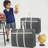  Large Storage Bags Heavy Duty Packing Moving Bags, Clothes Storage Bins Portable Storage Containers with Reinforced Handles for Clothing, Sweater, Comforter, Bedding, Gray-254162893