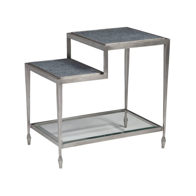 Signature Designs Sashay Silver Rectangular End Table