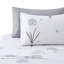 Marina Decoration Home Decor Bedding Bedroom Bedsheet Soft Silky Deep Pocket Rayon from Bamboo All Season 6 Pieces Printed Sheet Set with 4 Pillowcases, Grey Hydrangea Floral Pattern Queen Size-1252696115
