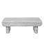 Table basse avec plateau en bois gris, table basse moderne Mid-Century avec tiroir cannelé, table basse de salon, bureau