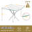 Square with Stainless Steel Base Dining Table-333366489