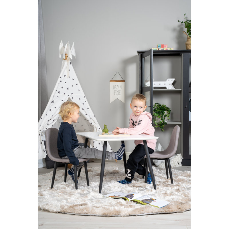 Lewes 2 - Person Dining Set, Grey, Grey