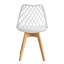 Dining Chairs - Nordic Style Dining Chair - Mesh Backrest - Solid Wood Legs-342771805-367318917
